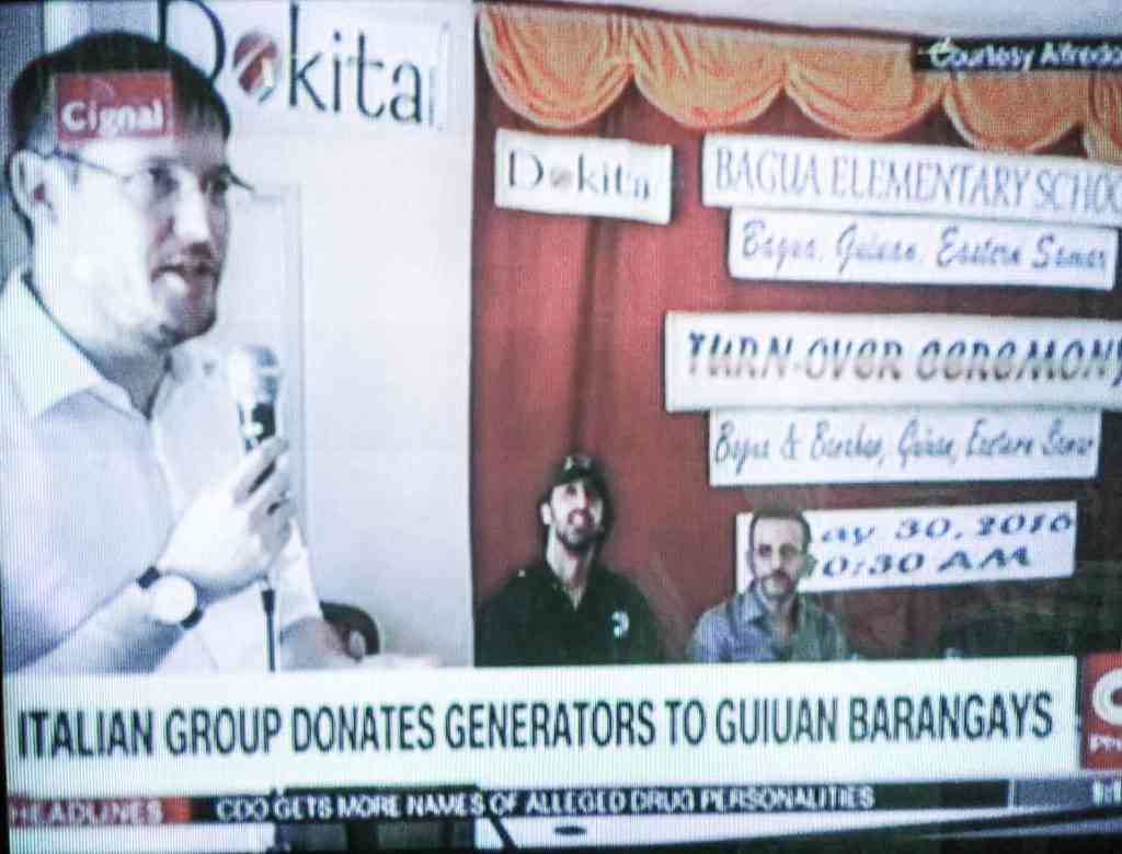 DOKITA ONLUS SULLA CNN FILIPPINA